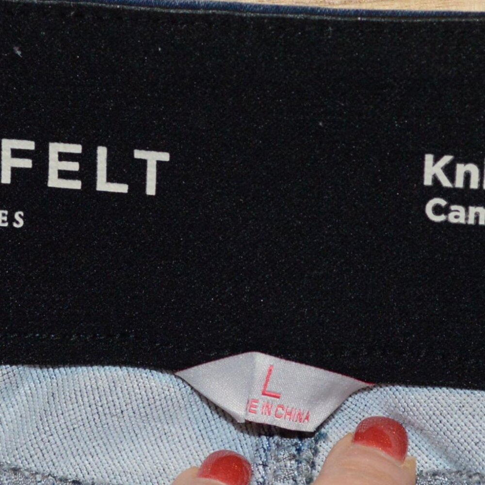 Laurie Felt L Knit Clean Jean Pull On Style Straight Legs - Picture 5 of 6